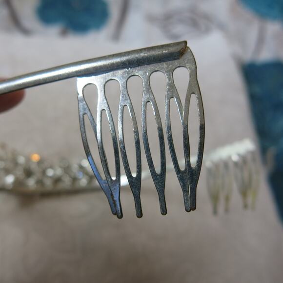 Rhinestone Jewelry Set Tiara Crown 2 Necklaces Costume Dress Up Cosplay Princess - Picture 6 of 13